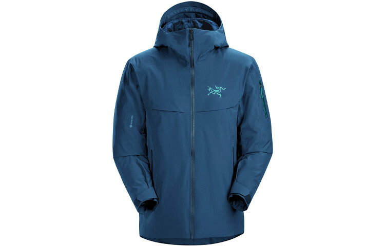 

Мужская лыжная куртка Arcteryx, цвет Black/Storm Seeker