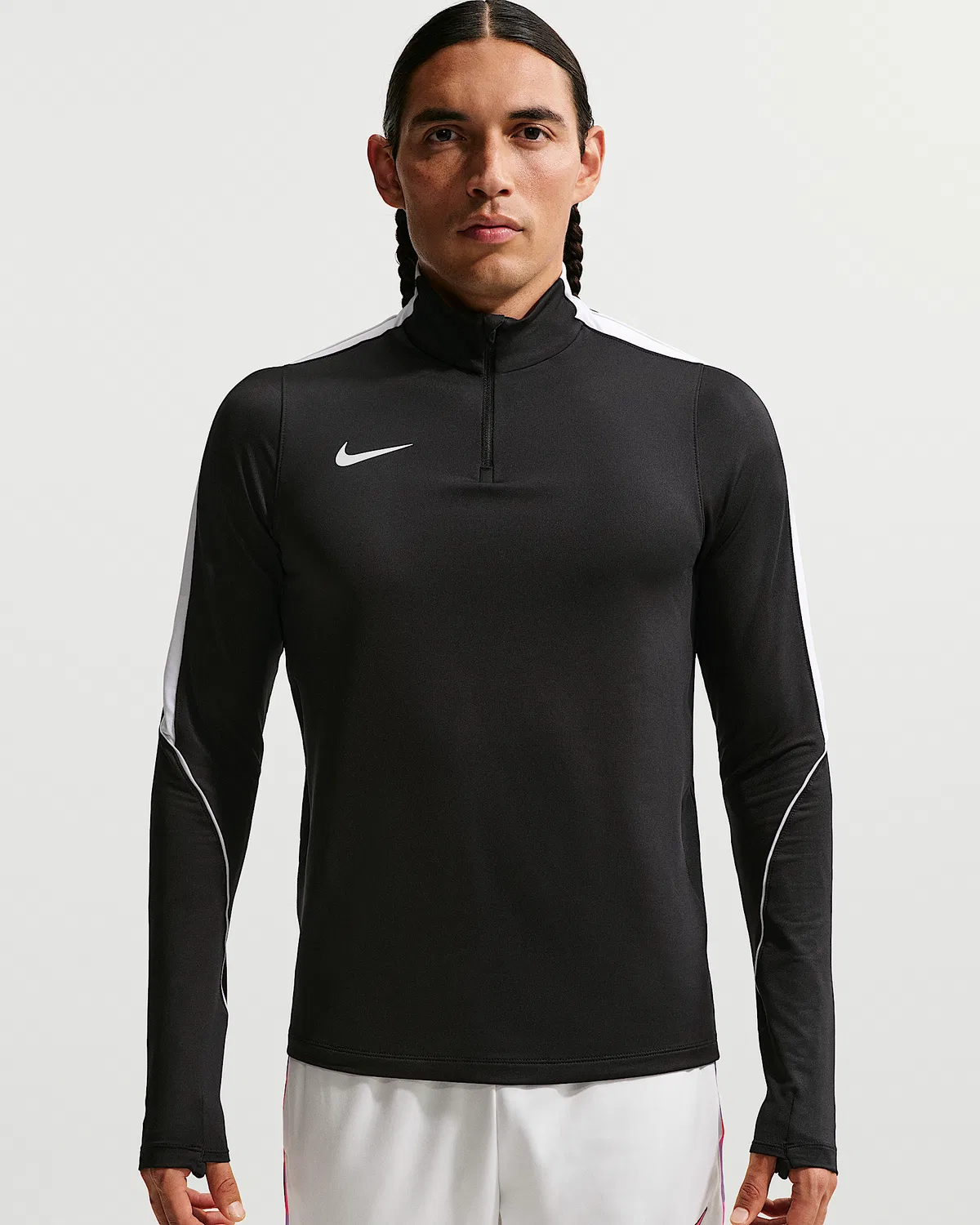 Мужская тренировочная футболка Dri-FIT Nike Strike, Black/White/White/White