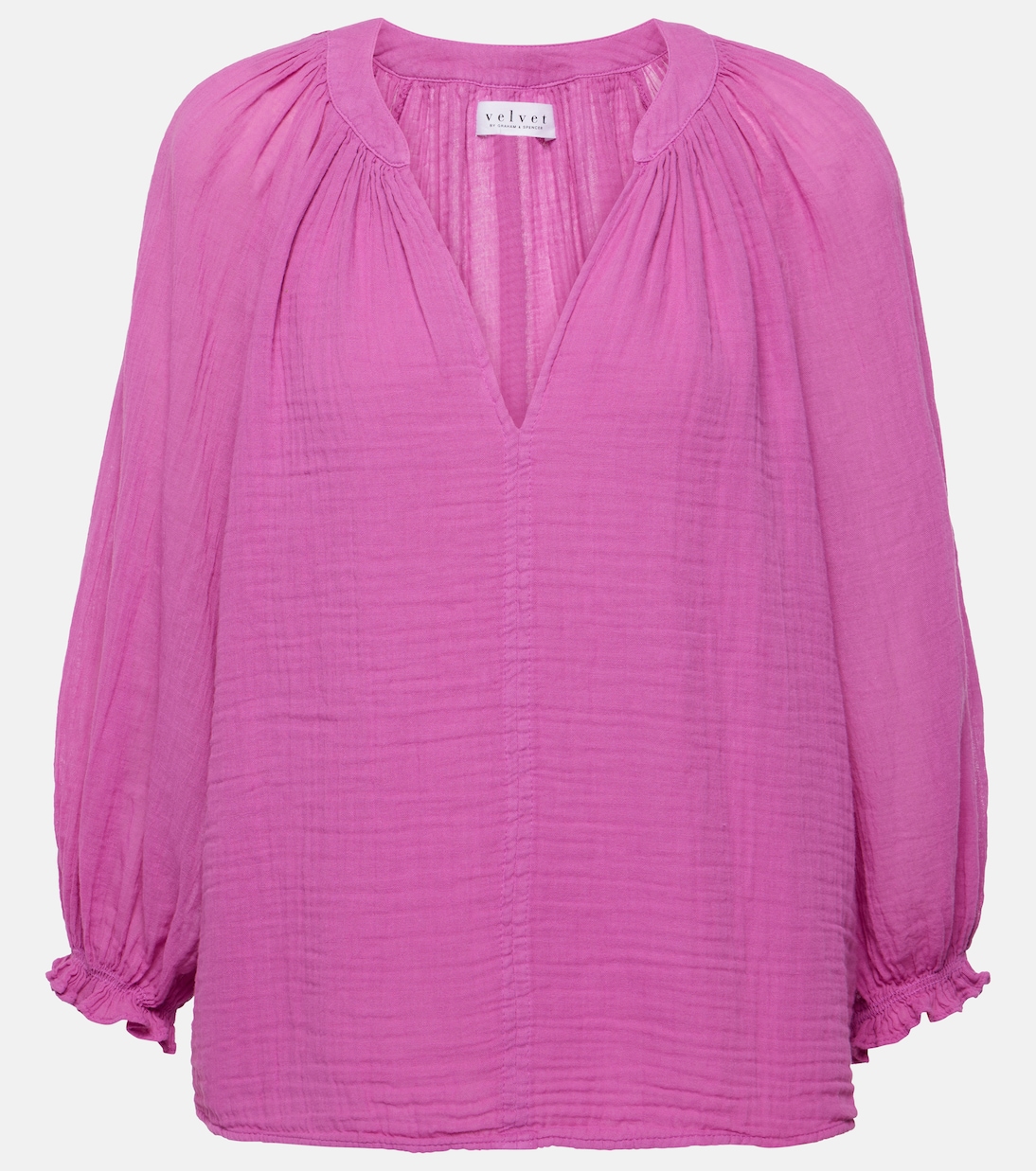 

Хлопковая блузка Denice Velvet, Orchid