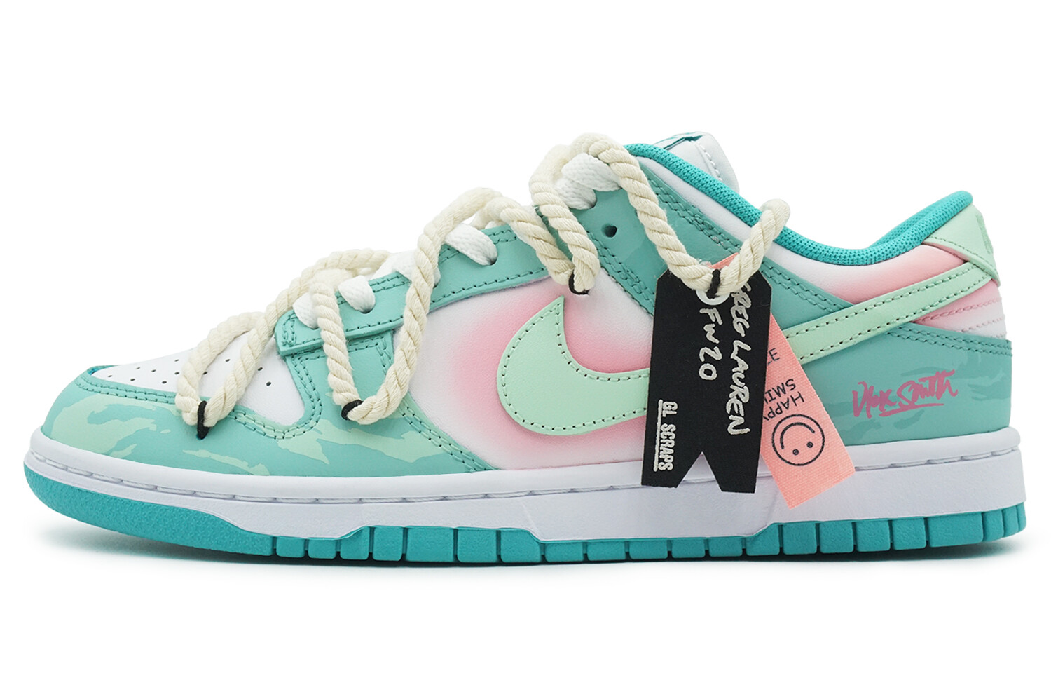 

Кроссовки Nike Dunk Skateboarding Shoes Unisex Low-top Blue/white, синий/белый
