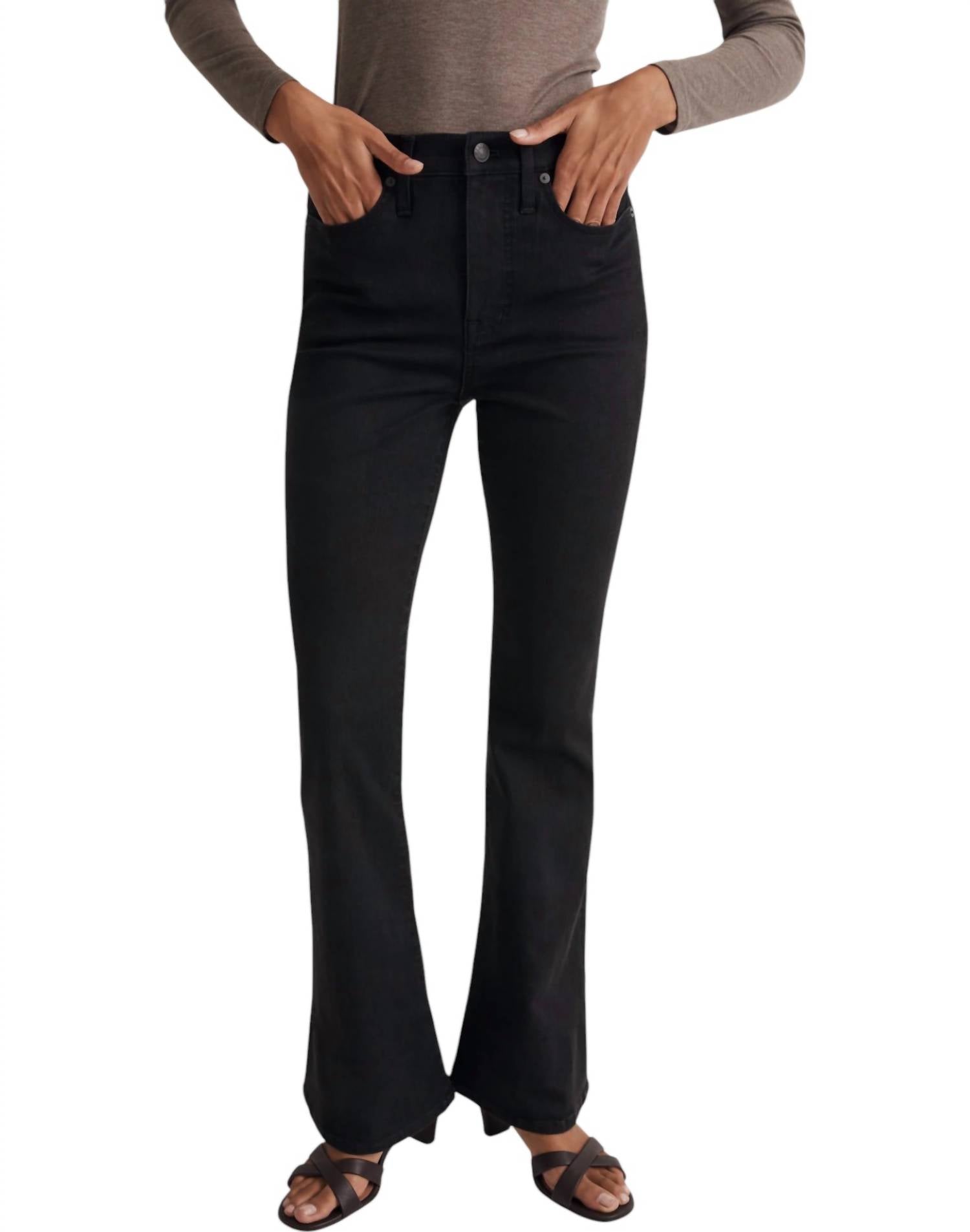 

Джинсы Skinny Flare черного цвета Madewell