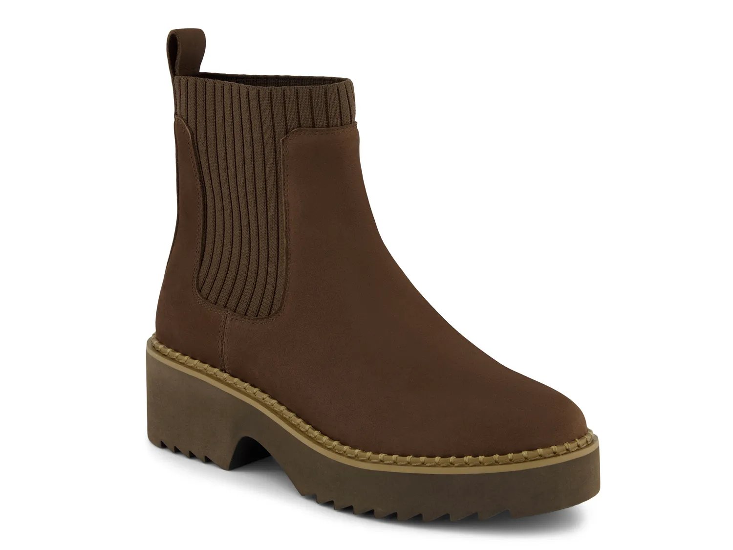 Ботинки TOMS Millie Platform Chelsea Boot, темно-коричневый