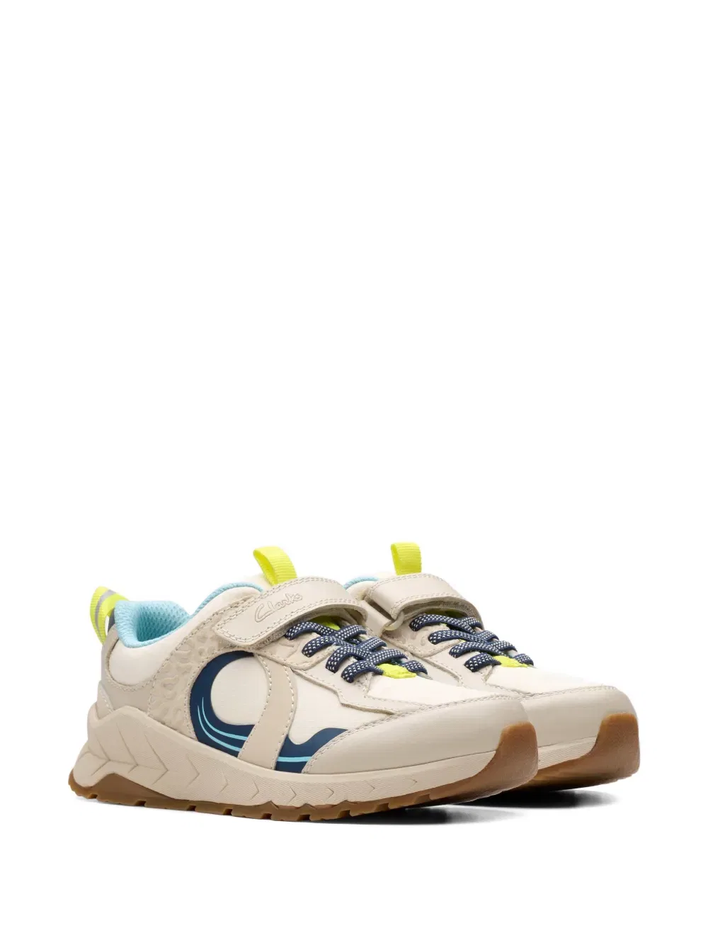 Кроссовки Selva Hero с ремешком на липучке Clarks Kids, нейтральный