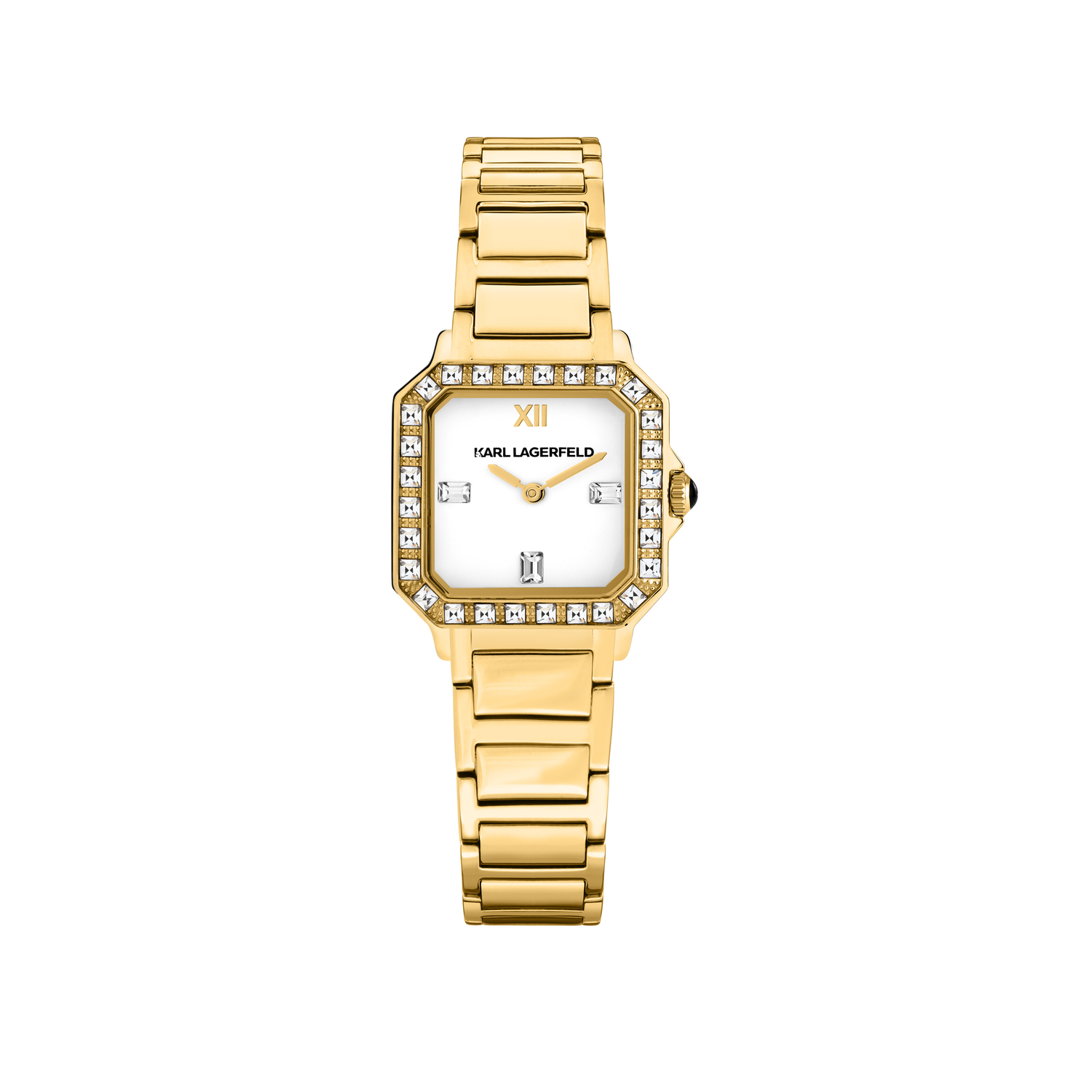 

KARL LAGERFELD / Karl Lagerfeld Jeans Часы наручные кварцевые KARL LAGERFELD SQUARE CLASSICS стальной ремешок белый циферблат женские