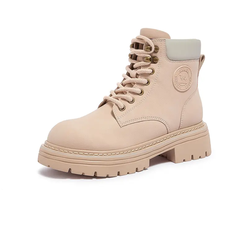 Ботинки Crew Martin 4,5 см женские CAMEL, Pink