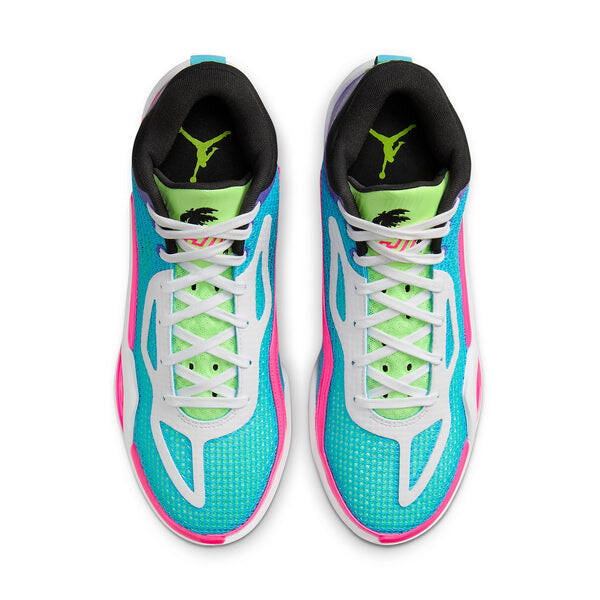 Кроссовки Air Jordan Tatum 1 PF 'Lagoon Pulse', цвет lagoon pulse/pink blast-psychic purple-white-lime glow-black style: fv0171-400 — фото 4