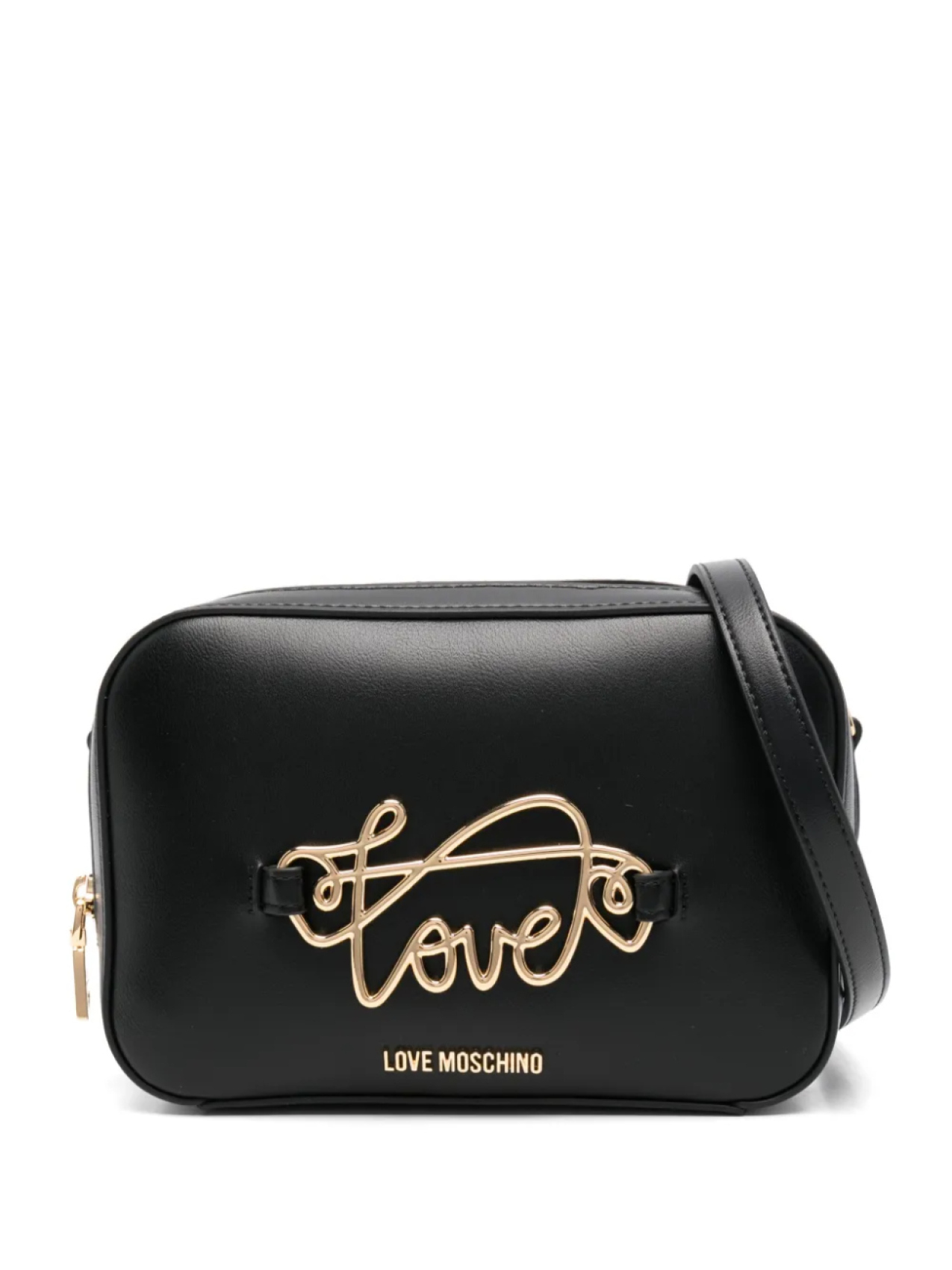 

Сумка через плечо с аппликацией Love Moschino, черный