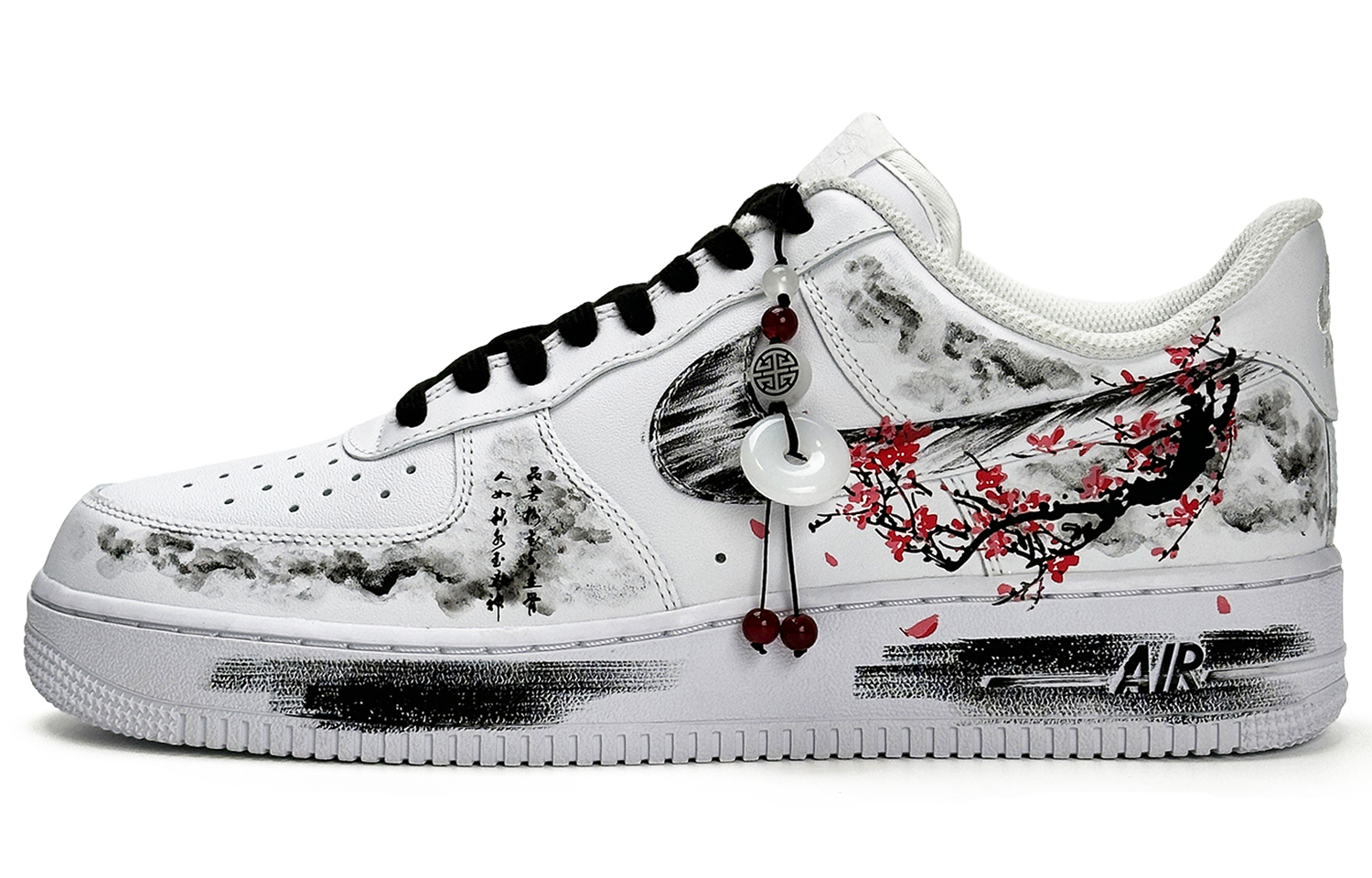 

Nike Кроссовки Air Force 1 с низким верхом, противоскользящие, износостойкие, мужские, черно-белые