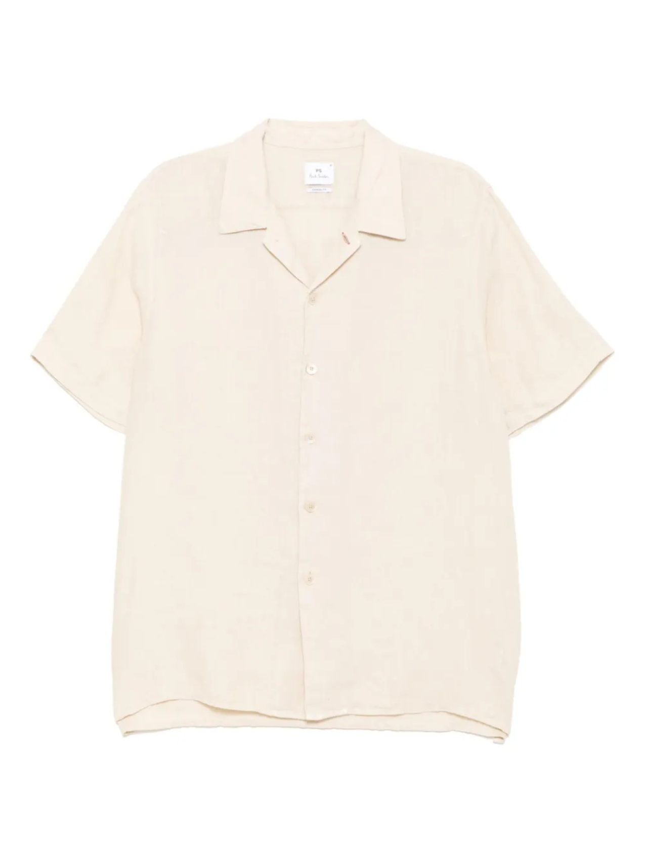 

Льняная рубашка с коротким рукавом PS Paul Smith, нейтральный