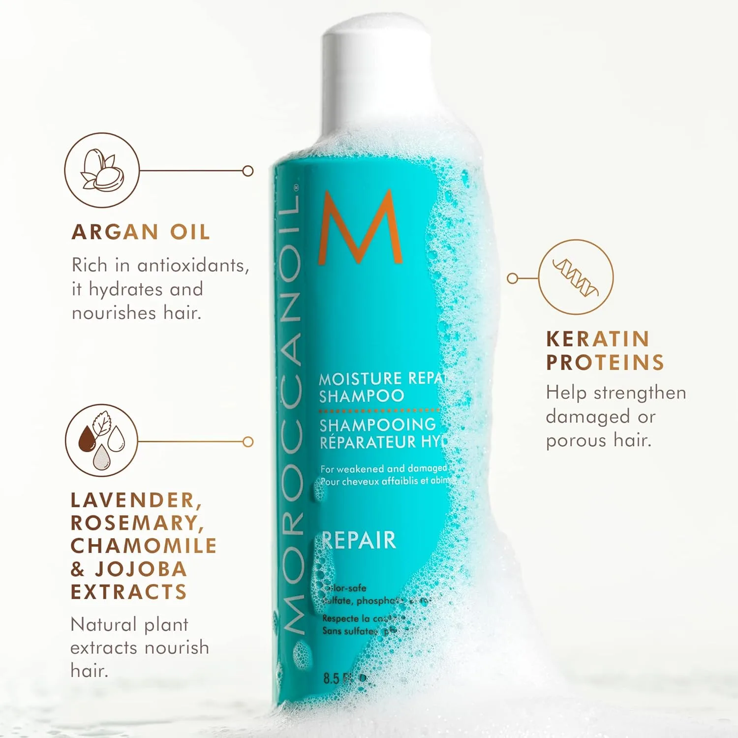 Набор шампуня и кондиционера Moroccanoil Moisture Repair 251 мл — фото 3