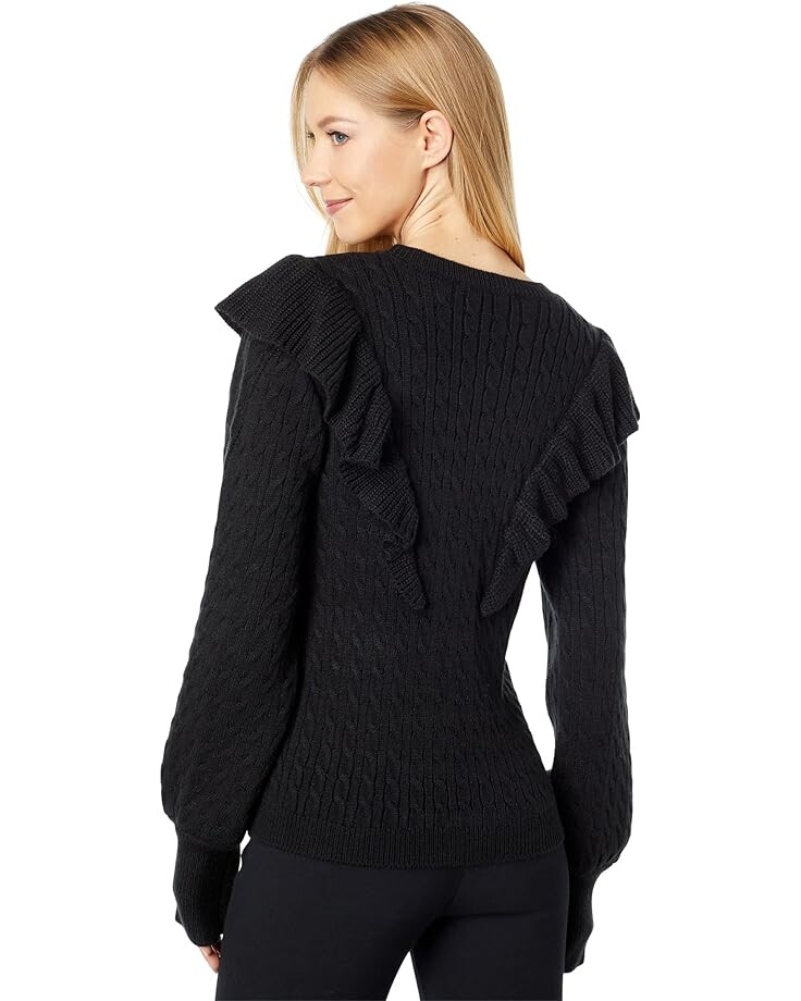 

Свитер WAYF Pick Me Up Cable Pullover, черный