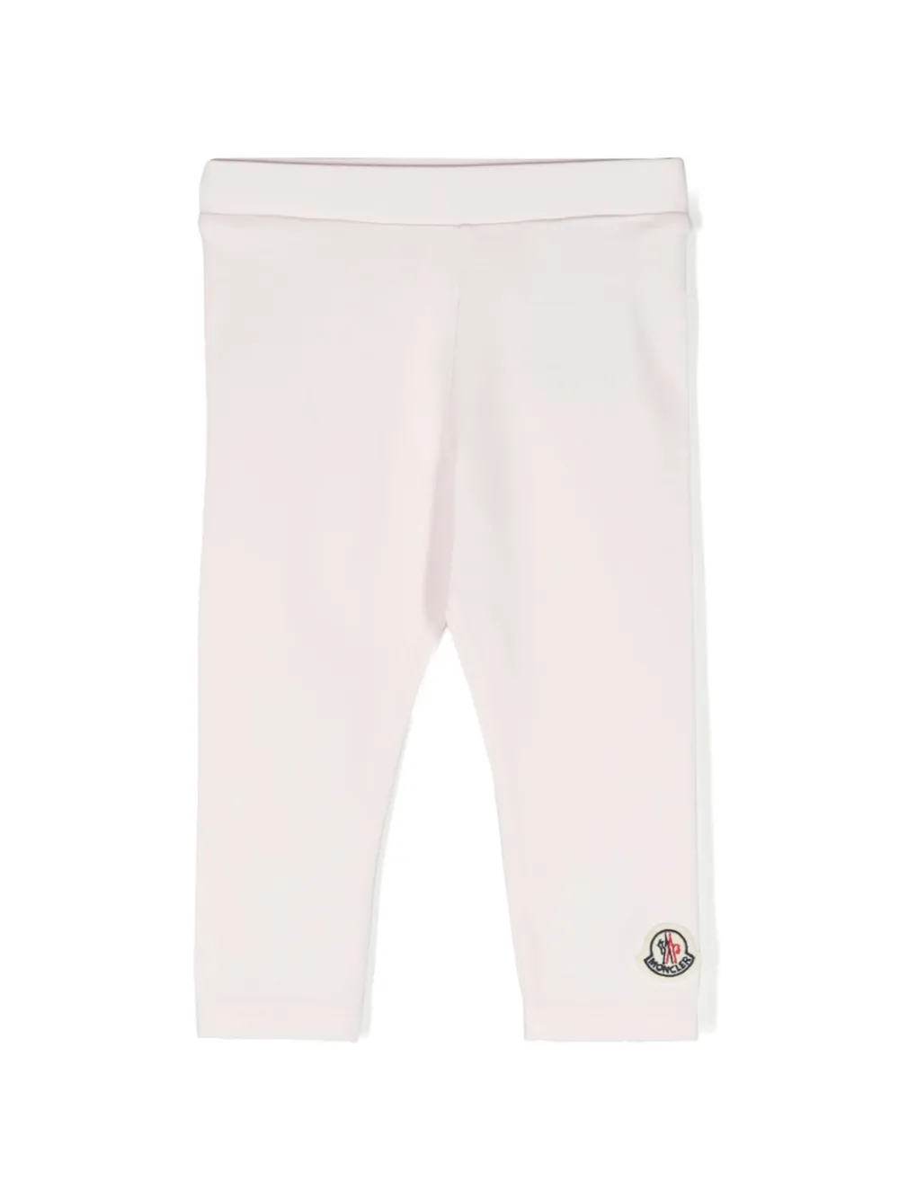 

Леггинсы с эластичным поясом и нашивкой-логотипом Moncler Enfant, розовый