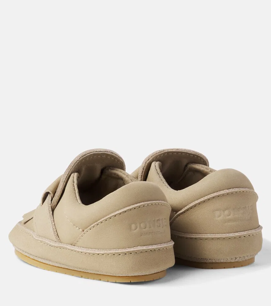 Детские кожаные ботиночки Baby Jacx с бахромой Donsje, бежевый — фото 2