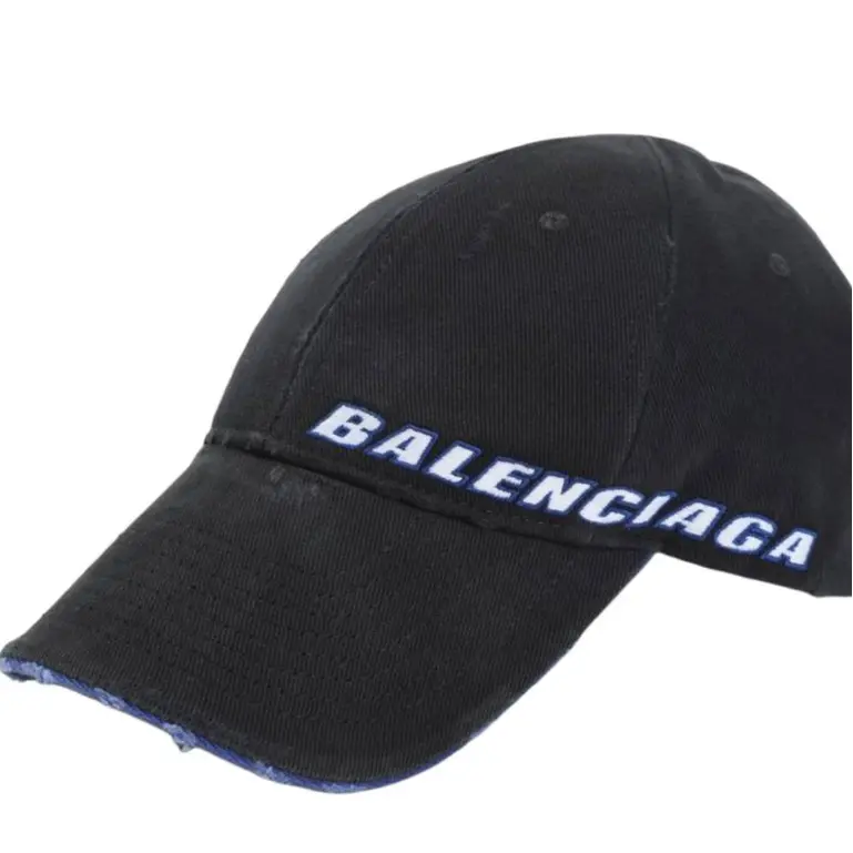 Кепка Tilted Typo из хлопка Balenciaga, черный — фото 4