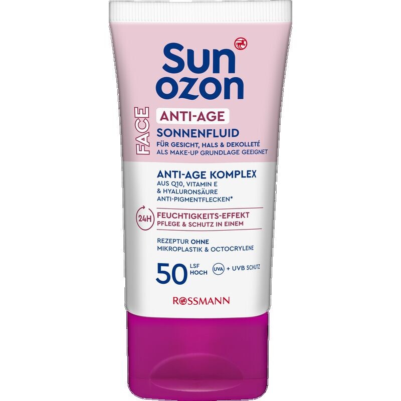 

Антивозрастной солнцезащитный флюид SPF 50 sunozon, 50 ml
