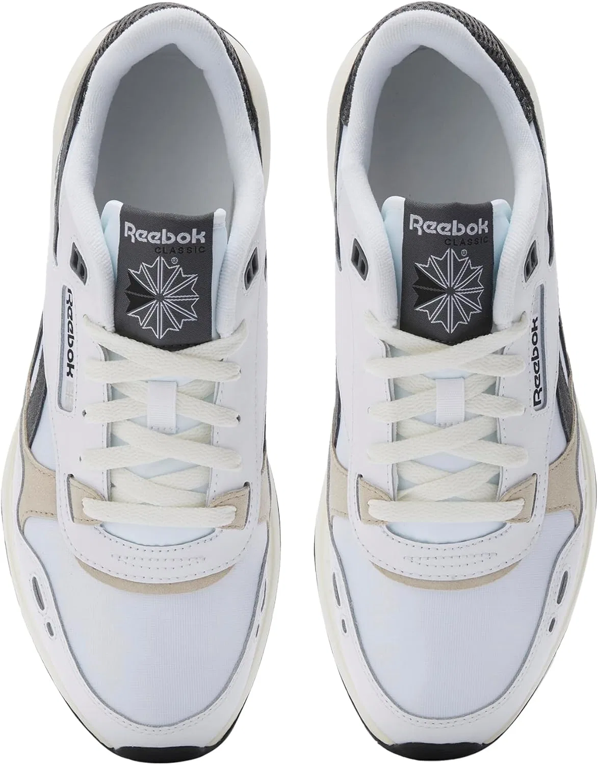 Кроссовки Reebok Unisex Classic Leather 2400, White Grey 5 Vintage Chalk — фото 4