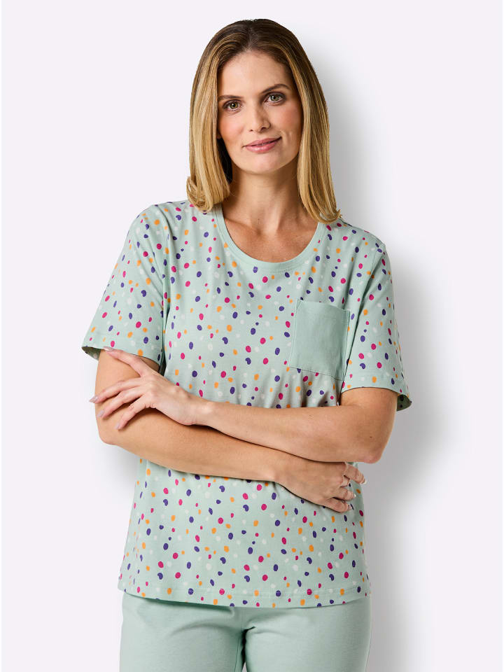 

Пижамная рубашка с принтом лайма и мяты WITT WEIDEN