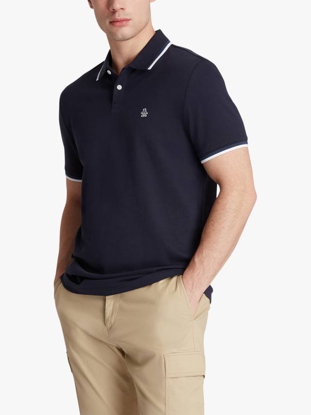 

Хлопковая поло с контрастной отделкой Original Penguin, Dark Sapphire