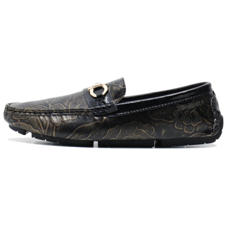 

Eminu Мужские повседневные кроссовки Low Top черные с золотом, цвет Black Gold