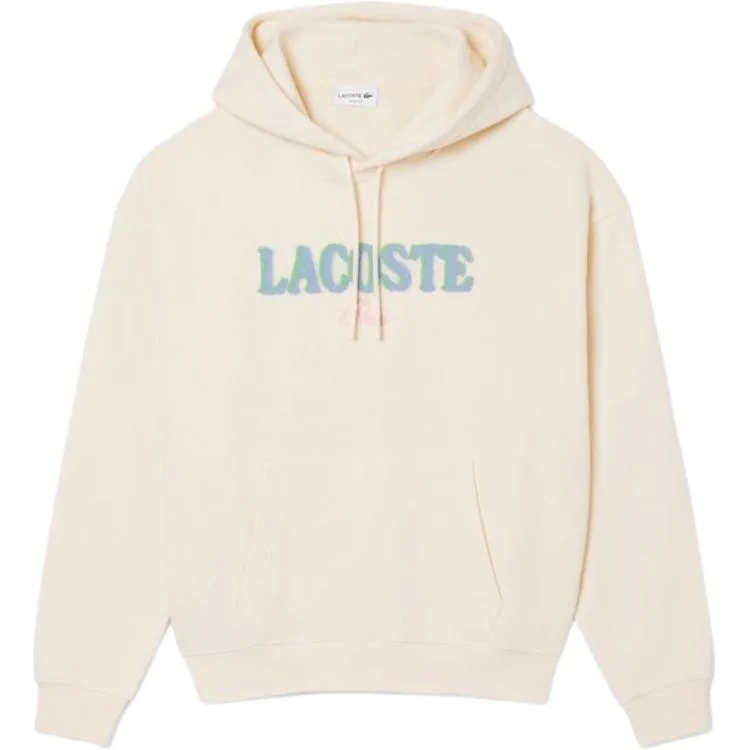 Худи с логотипом LACOSTE, XFJ/Cream White