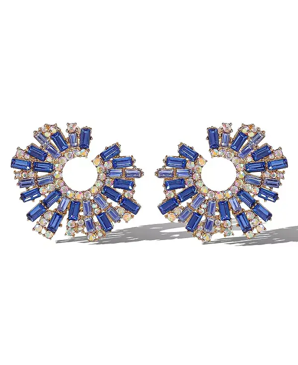 

Серьги с голубыми кристаллами «Королевское сияние» Jessica Simpson, blue