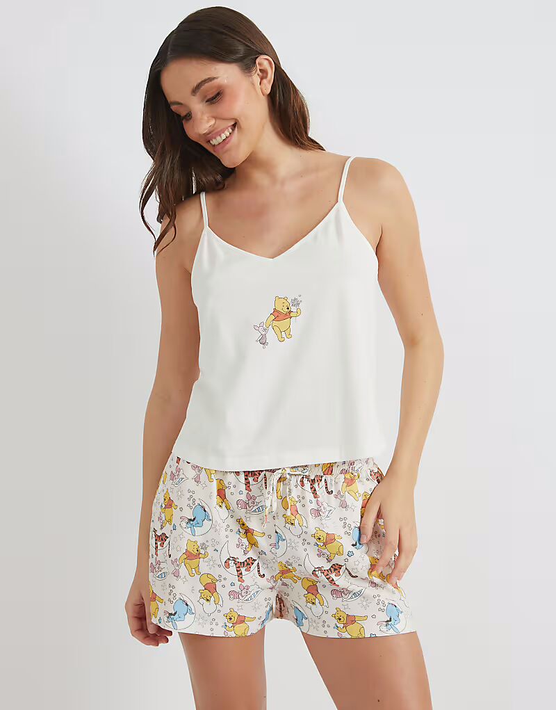 

Skinnydip London Disney Винни-Пух топ и короткие пижамные шорты