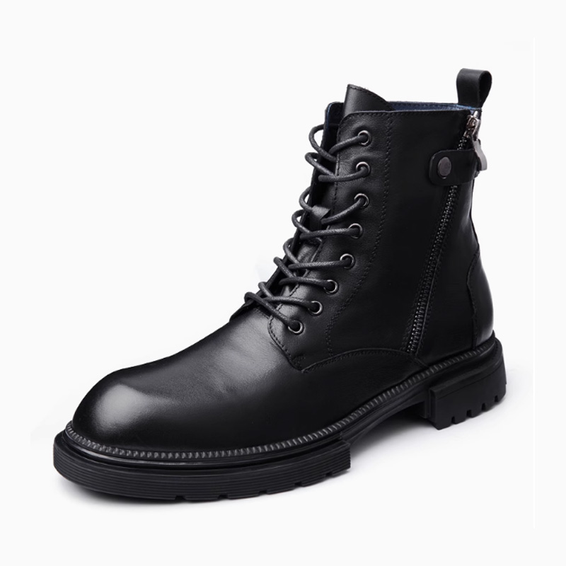 

LEYGMENLG Кроссовки Crew Martin мужские с черной флисовой подкладкой, цвет Black Fleece-Lined