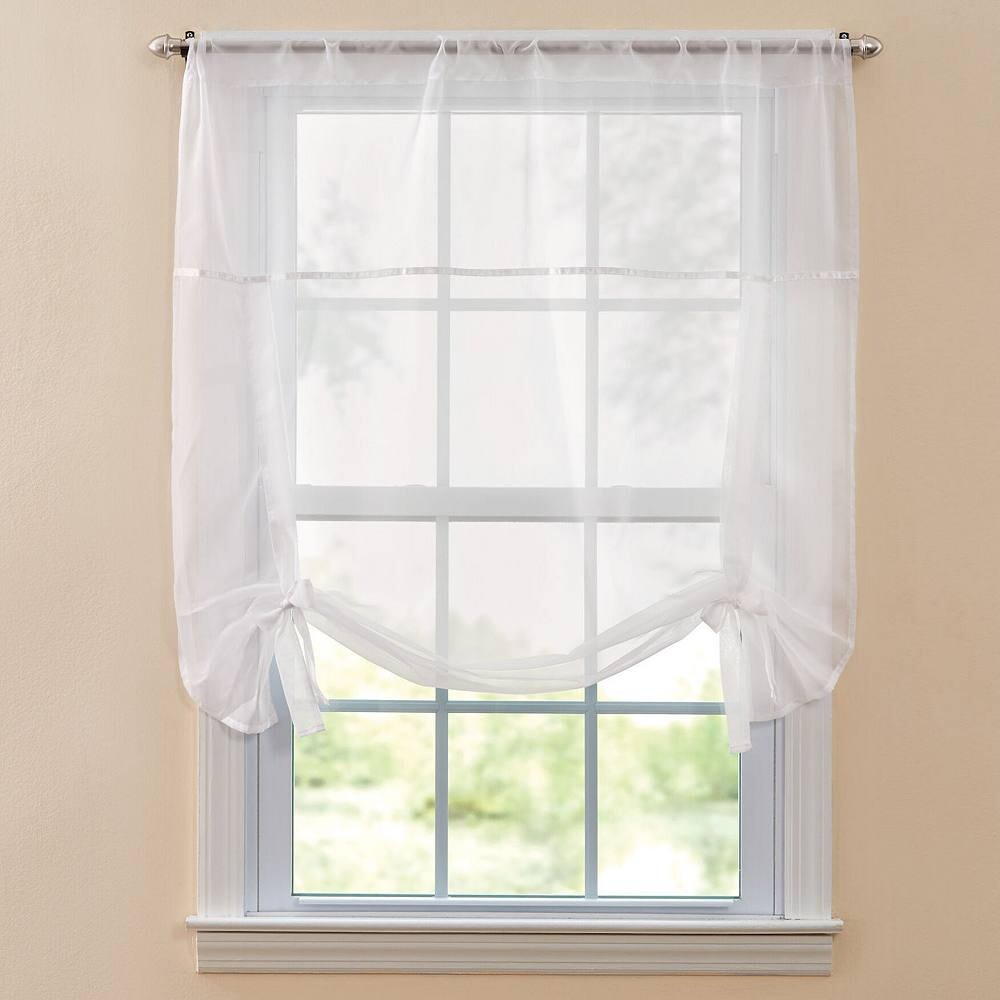 

Оттенок Brylanehome Bh Studio Sheer Voile Tie-up BH Studio, цвет Eggshell