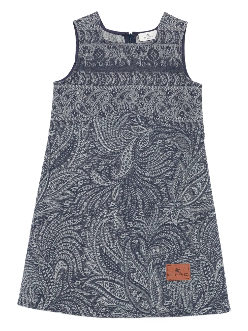 

Платье мини без рукавов с узором пейсли ETRO KIDS, синий