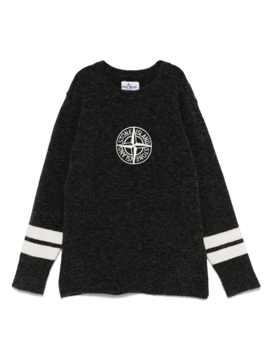 

Свитер Stone Island Junior с мотивом «Компас», серый