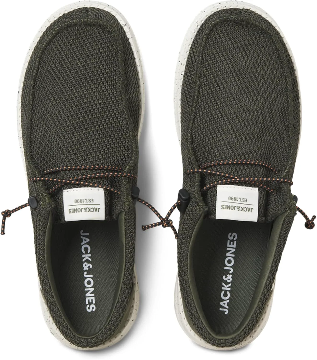 Мужские лоферы Jack & Jones Smart Casual Jfwtaffy из сетки, оливковый — фото 2