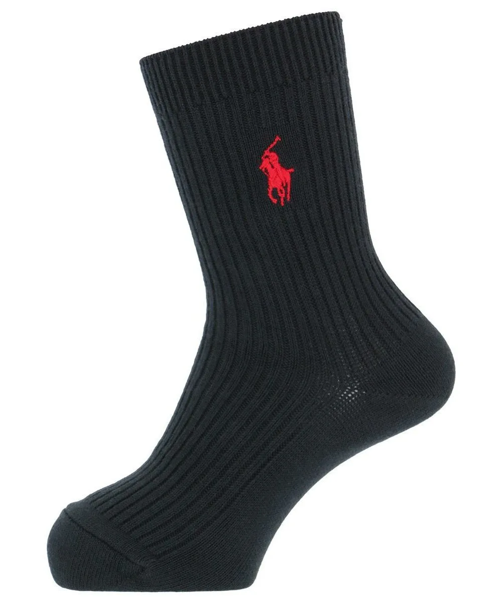 Детские ребристые носки POLO One Point Polo Ralph Lauren, 98. Black