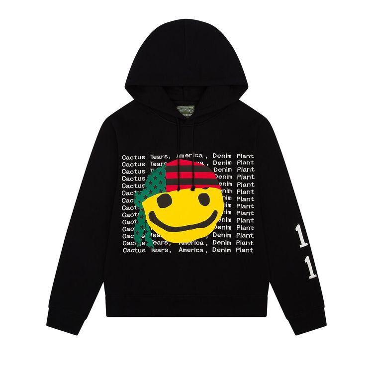 

Худи Denim Tears x Cactus Plant Flea Market Cactus Tears Hoodie 'Black', черный