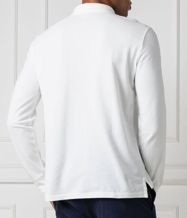 Рубашка поло Slim fit Polo Ralph Lauren, белый — фото 4