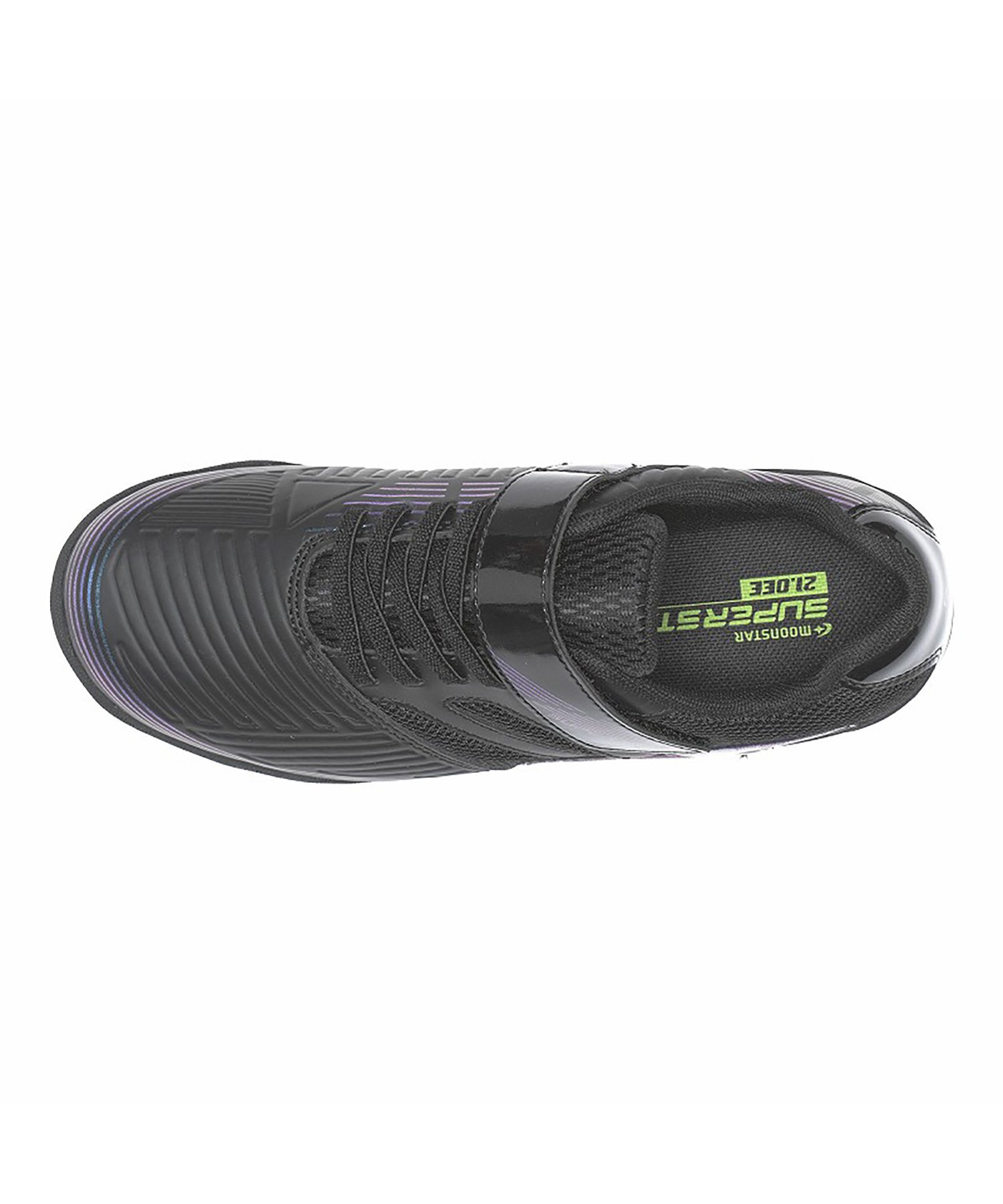 Детские кроссовки MoonStar SS J1226 черного цвета Superstar, black — фото 3