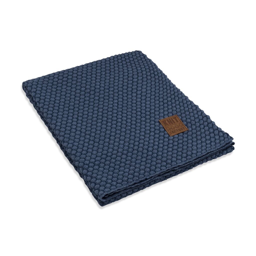 

Плед Knit Factory Juul - Джинсы/Индиго - 160x130 см, темно-синий