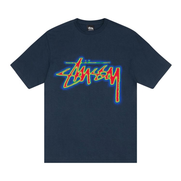 

Футболка Stussy Thermal Stock Tee, синий