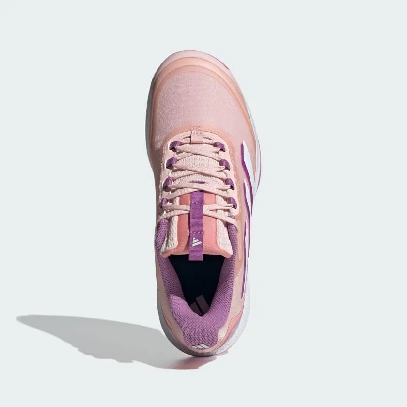 Кроссовки для тенниса Adidas Avacourt 2.0, Sandy Pink/Cloud White/Purple Burst — фото 3