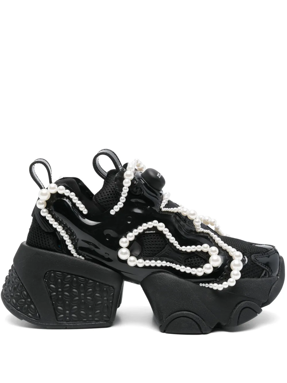 Кроссовки с искусственным жемчугом из коллаборации с Reebok Noir Kei Ninomiya, черный