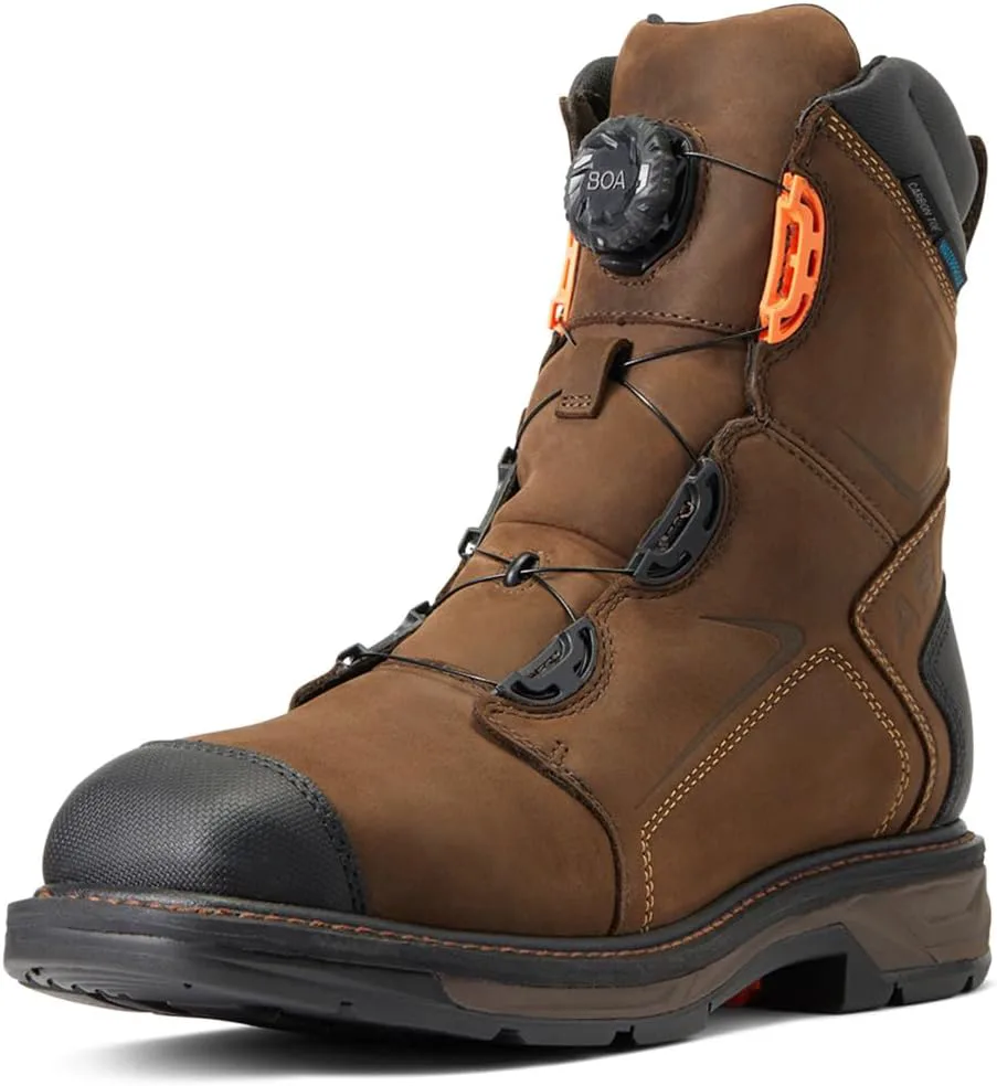 Мужские водонепроницаемые рабочие ботинки ARIAT WorkHog XT BOA, коричневый — фото 3