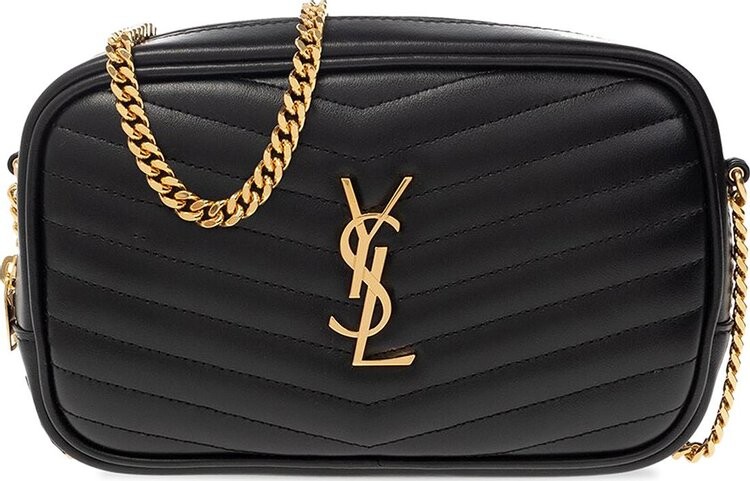 

Сумка через плечо Saint Laurent Lou Mini 'Black', черный