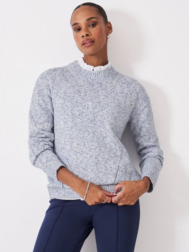 

Джемпер с круглым вырезом из меланжевой пряжи Crew Clothing, Multi