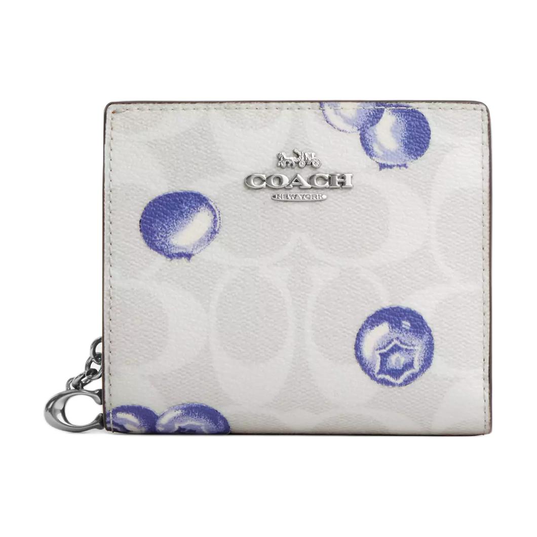 

COACH Миниатюрный женский бумажник из лакированного холста