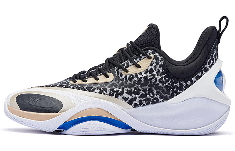 

Баскетбольные кроссовки Basketball Shoes Men Low-Top White/Black/Gold 361°