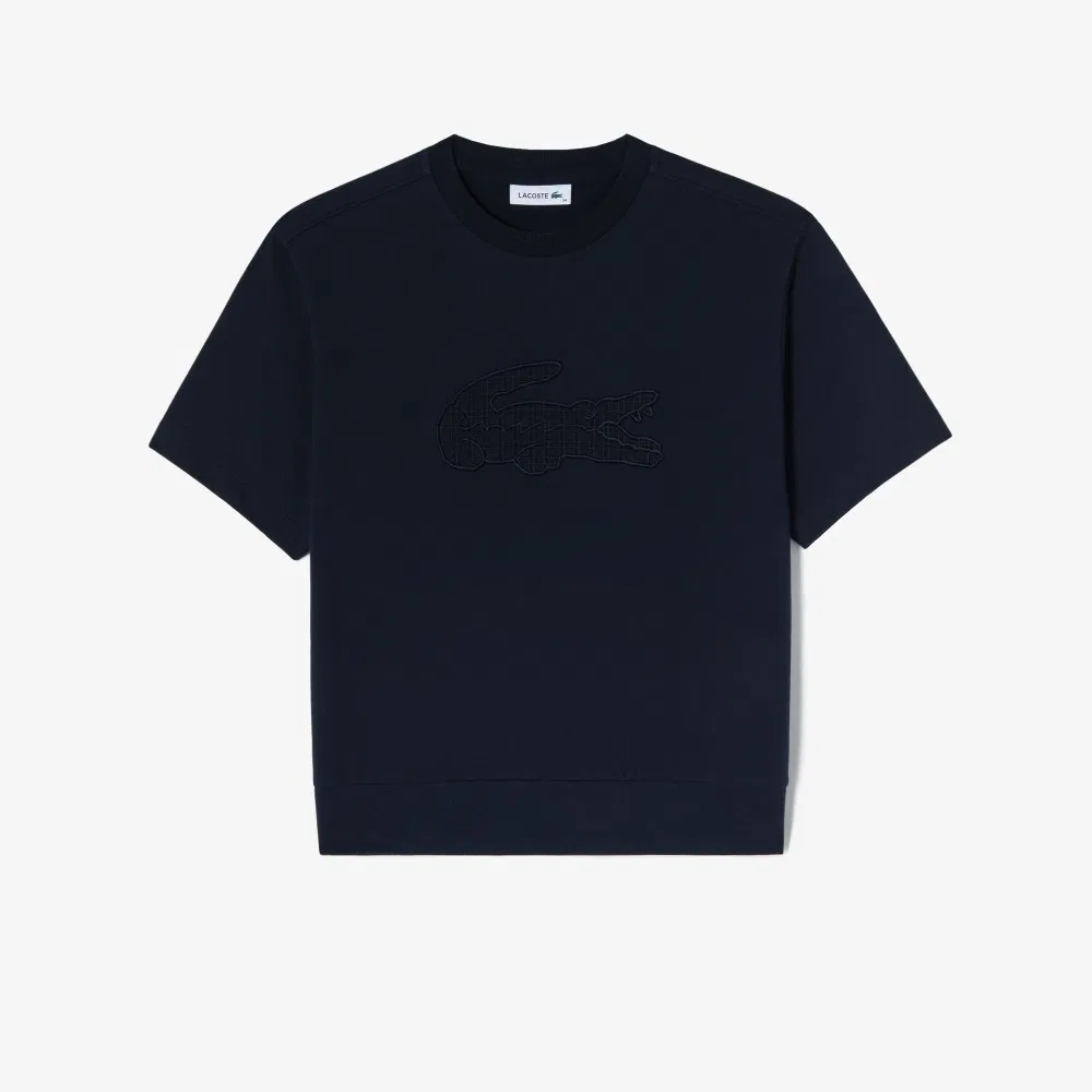 Футболка Lacoste Кружевная, Тёмно-синяя