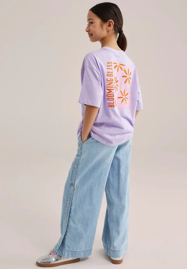Футболка с принтом We Fashion, Lilac — фото 3