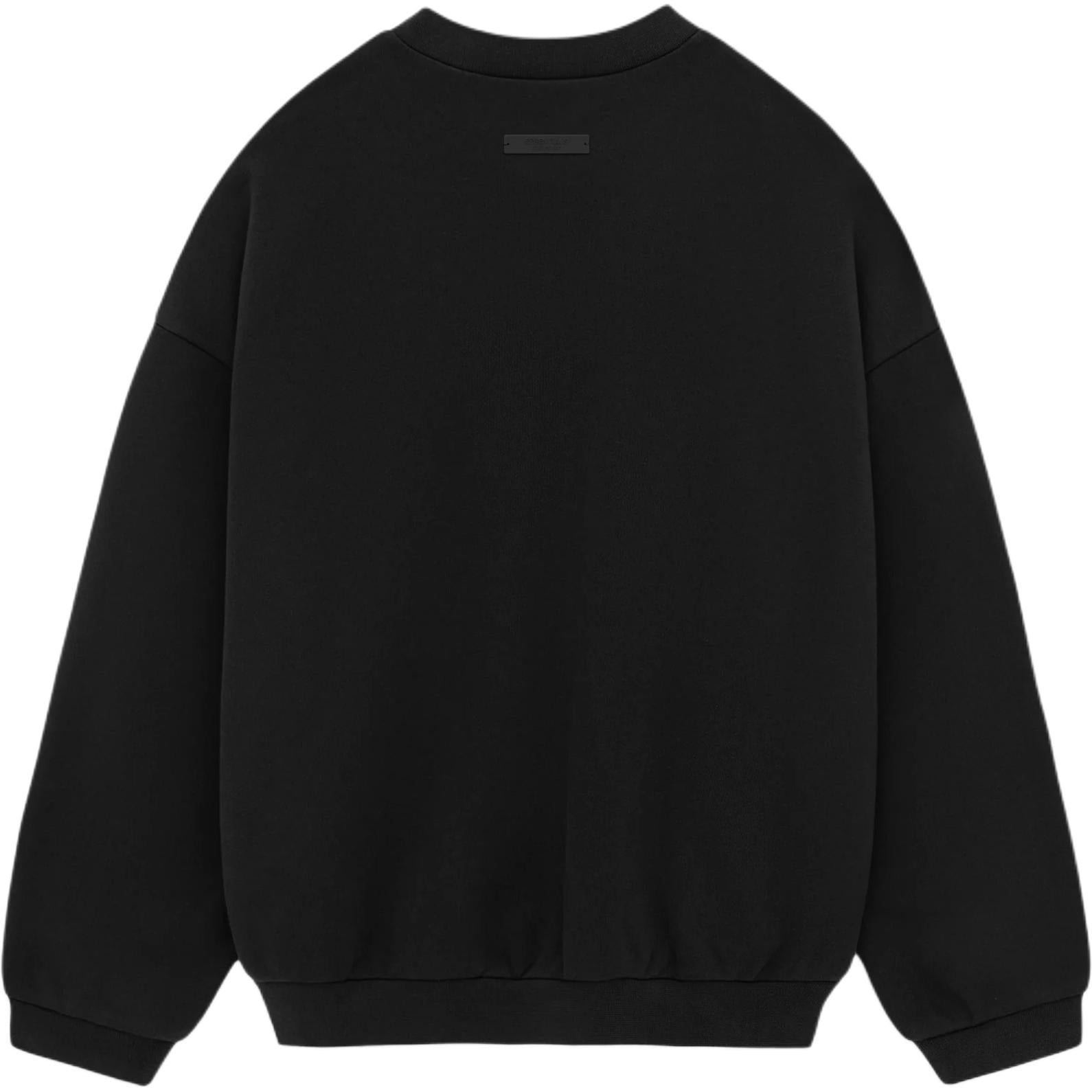 Топ Fear of God Essentials Fleece Crewneck 'Black' — фото 2