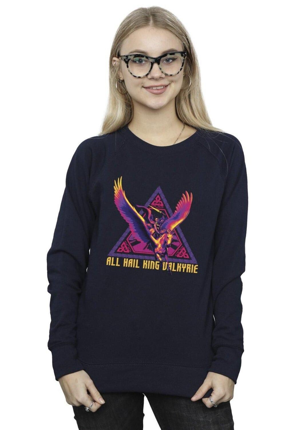 

Толстовка Thor Love And Thunder All Hail Valkyrie Marvel, темно-синий