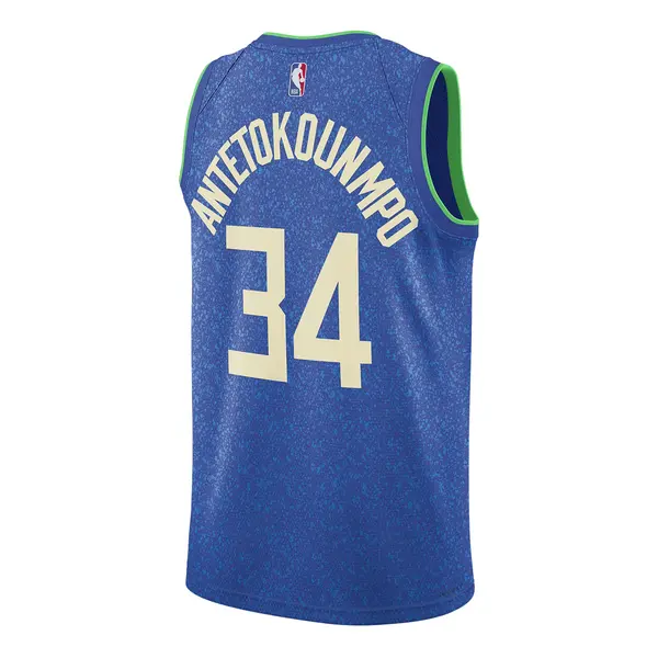 Майка Nike Dri-FIT NBA Swingman Jersey 2023/24 City Edition 'Milwaukee Bucks Giannis Antetokounmpo', синий — фото 2