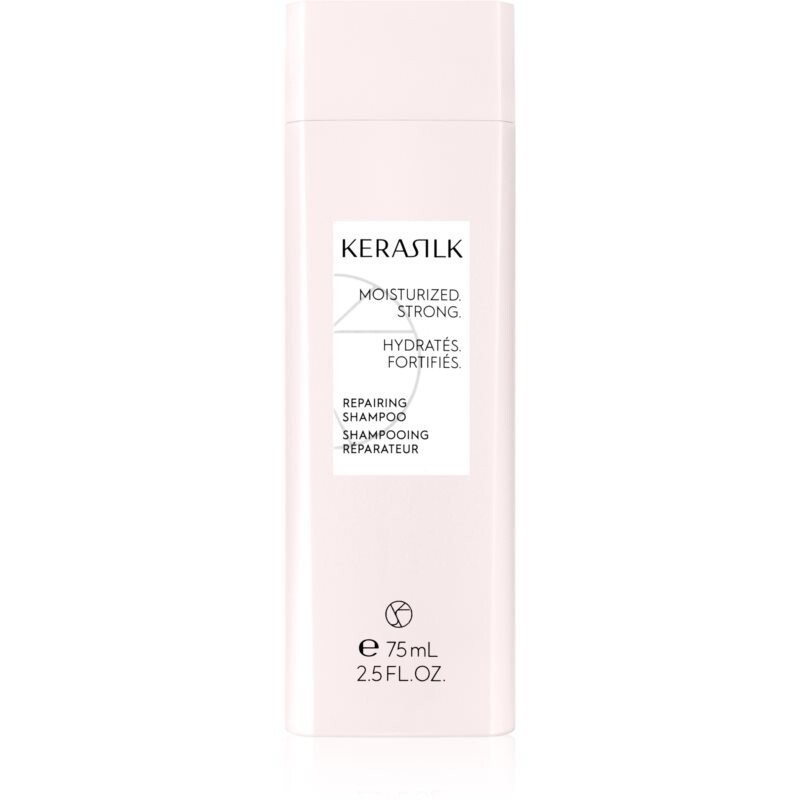 

KERASILK Essentials Repairing Shampoo очищающий питательный шампунь для сухих и поврежденных волос 75 ​​мл